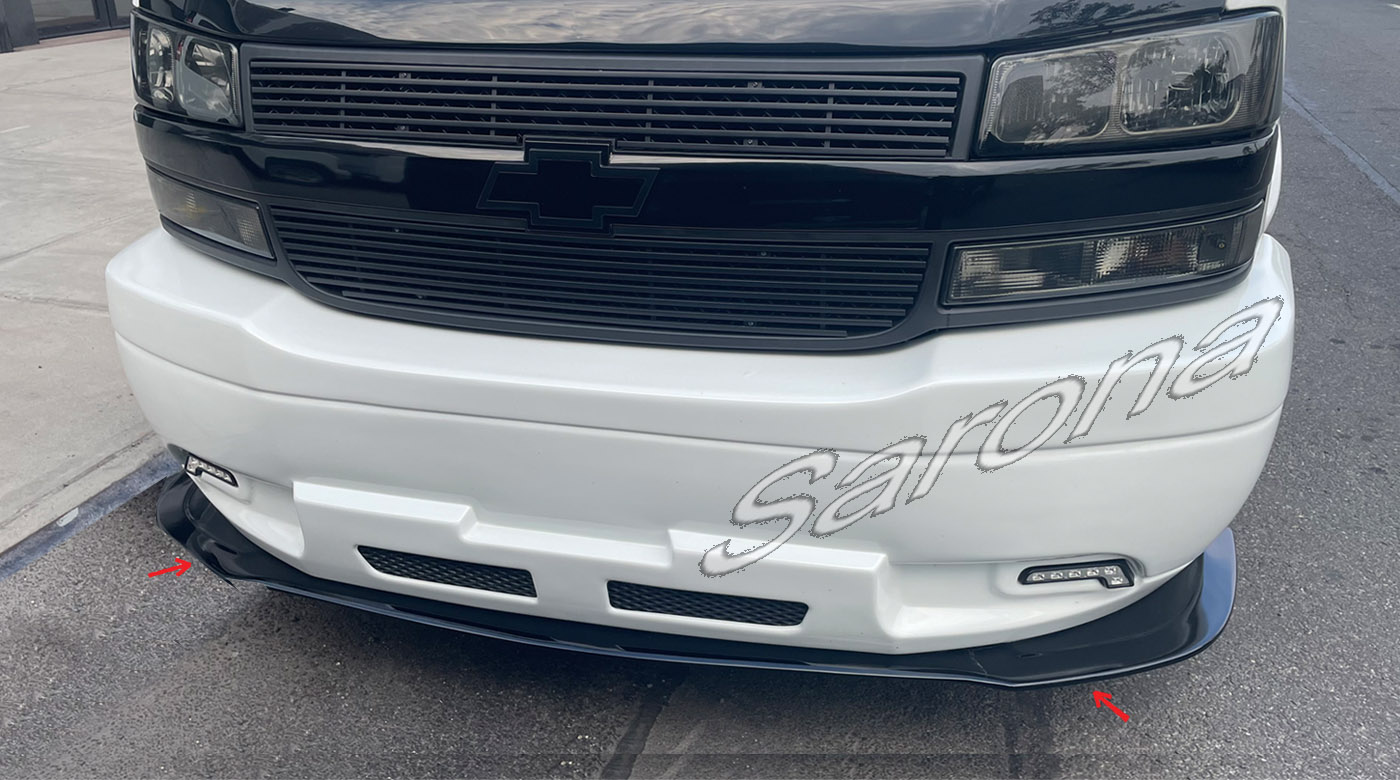 Custom Chevy Express Van  Front Lip/Splitter (2003 - 2025) - $299.00 (Part #CH-043-FA)
